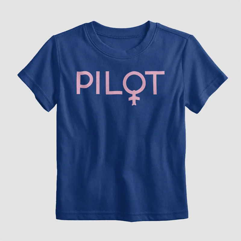 Pilot Woman - Kids T-Shirt