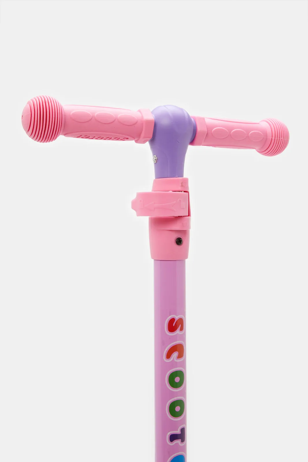 Pink Kids Push Scooter With Adjustable Height