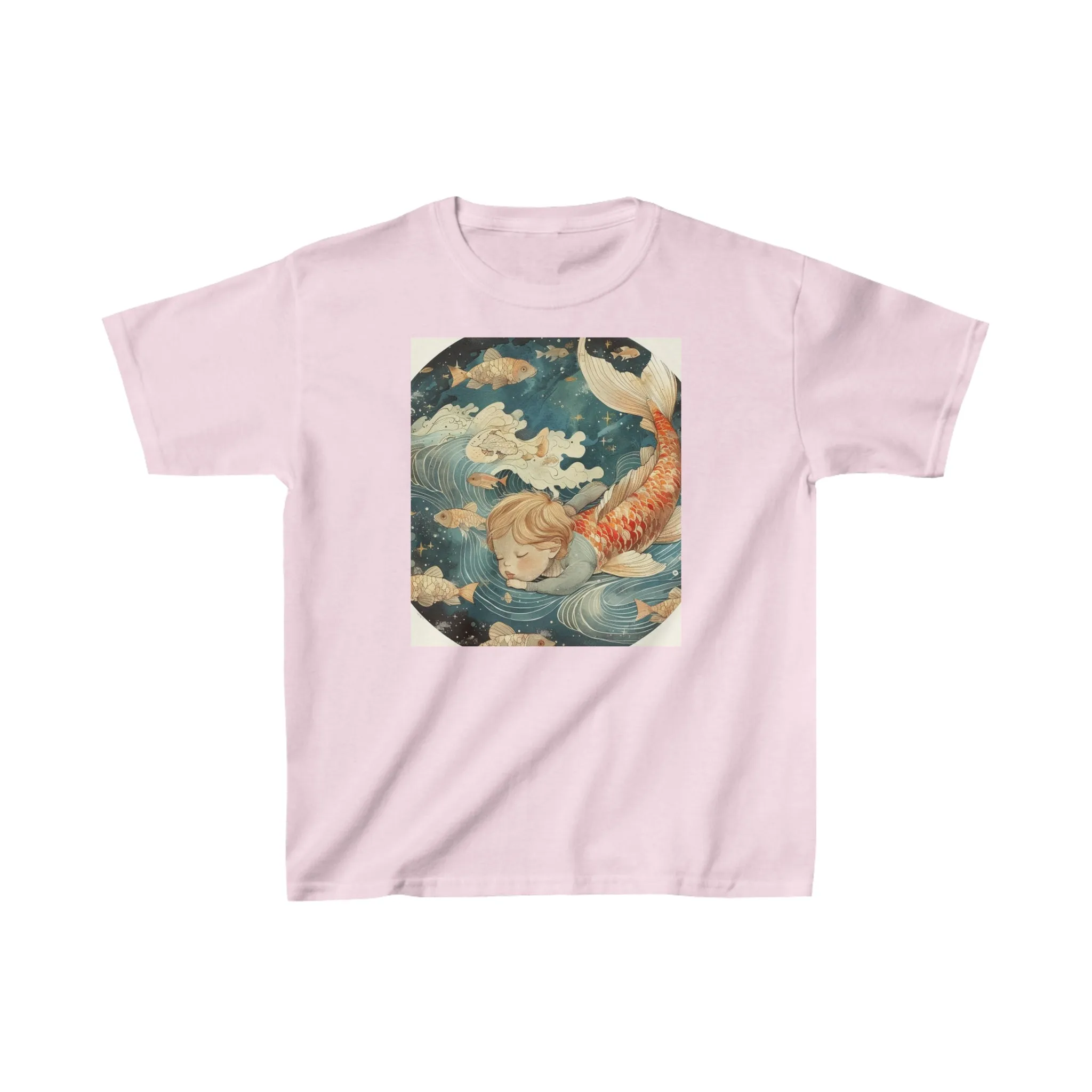 Kids Heavy Cotton Tee Pisces Zodiac