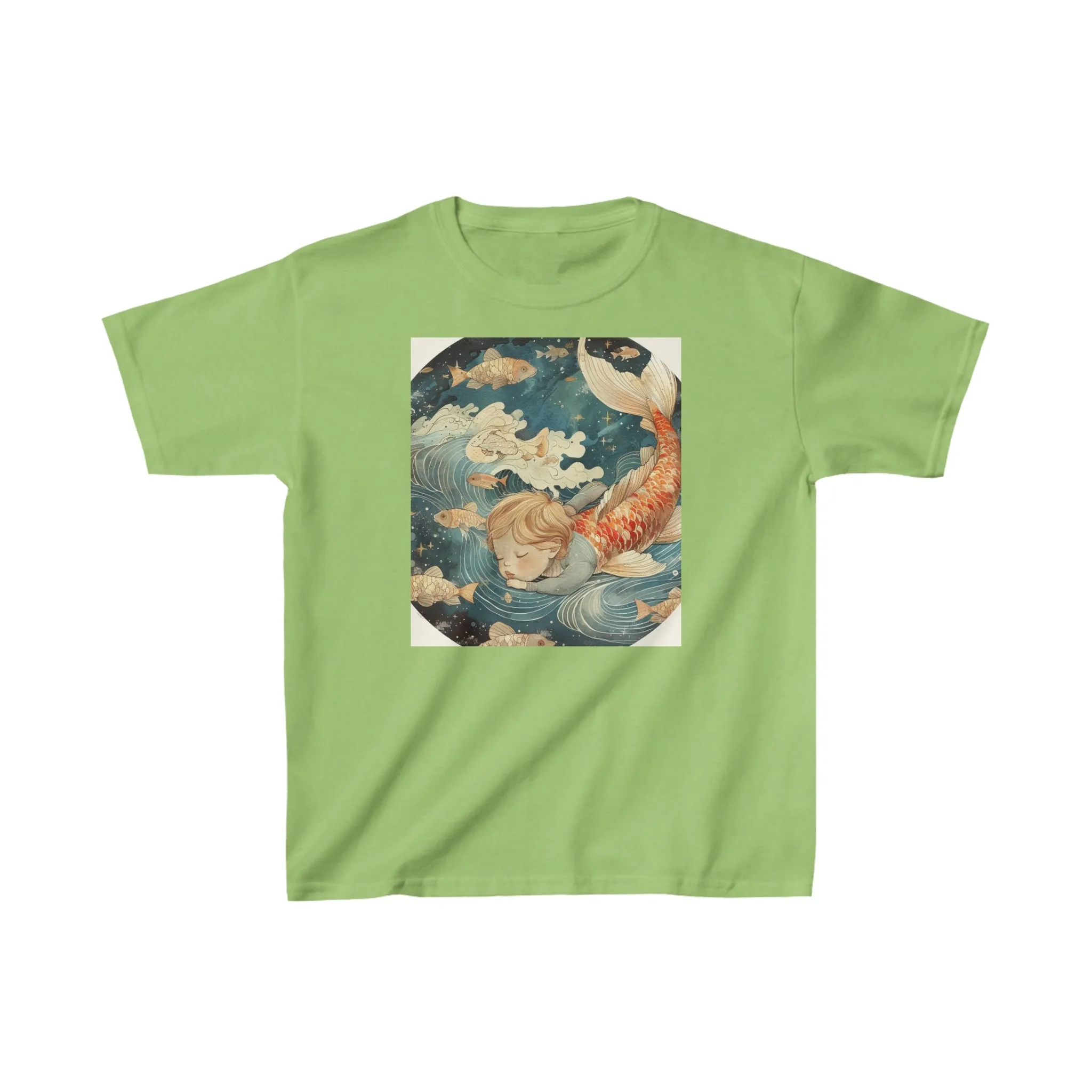 Kids Heavy Cotton Tee Pisces Zodiac