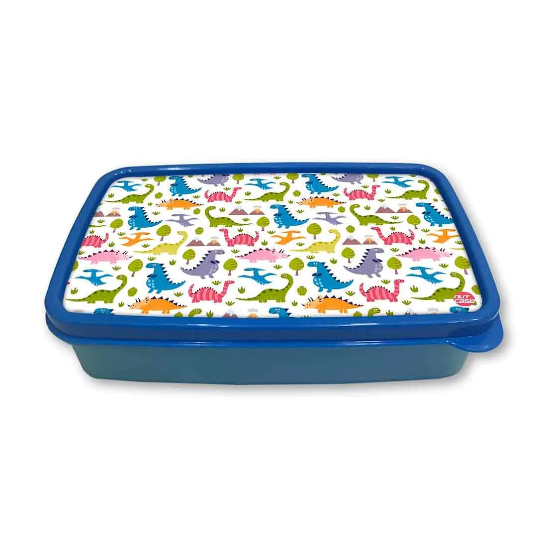 Plastic Kids Lunch Box for School Boys Snack Containers - Dinosaur