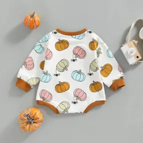 Pumpkin craze romper Kids