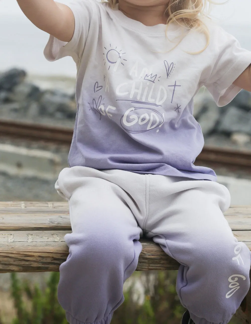 Purple Child of God Tee for Kids