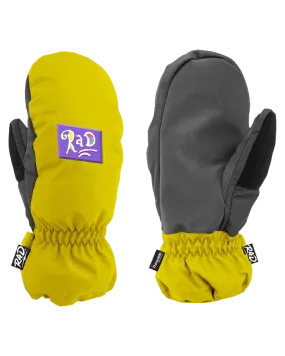 RAD Junior Mitten Playrat Yellow | Snow Mitts Kids | Snow Skiers Warehouse