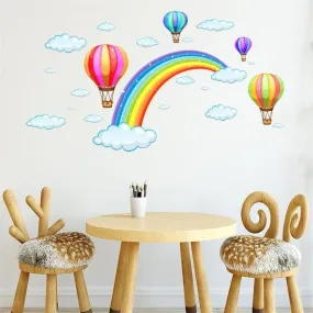 Rainbow Ball Cloud Cartoon Wall Art Decals