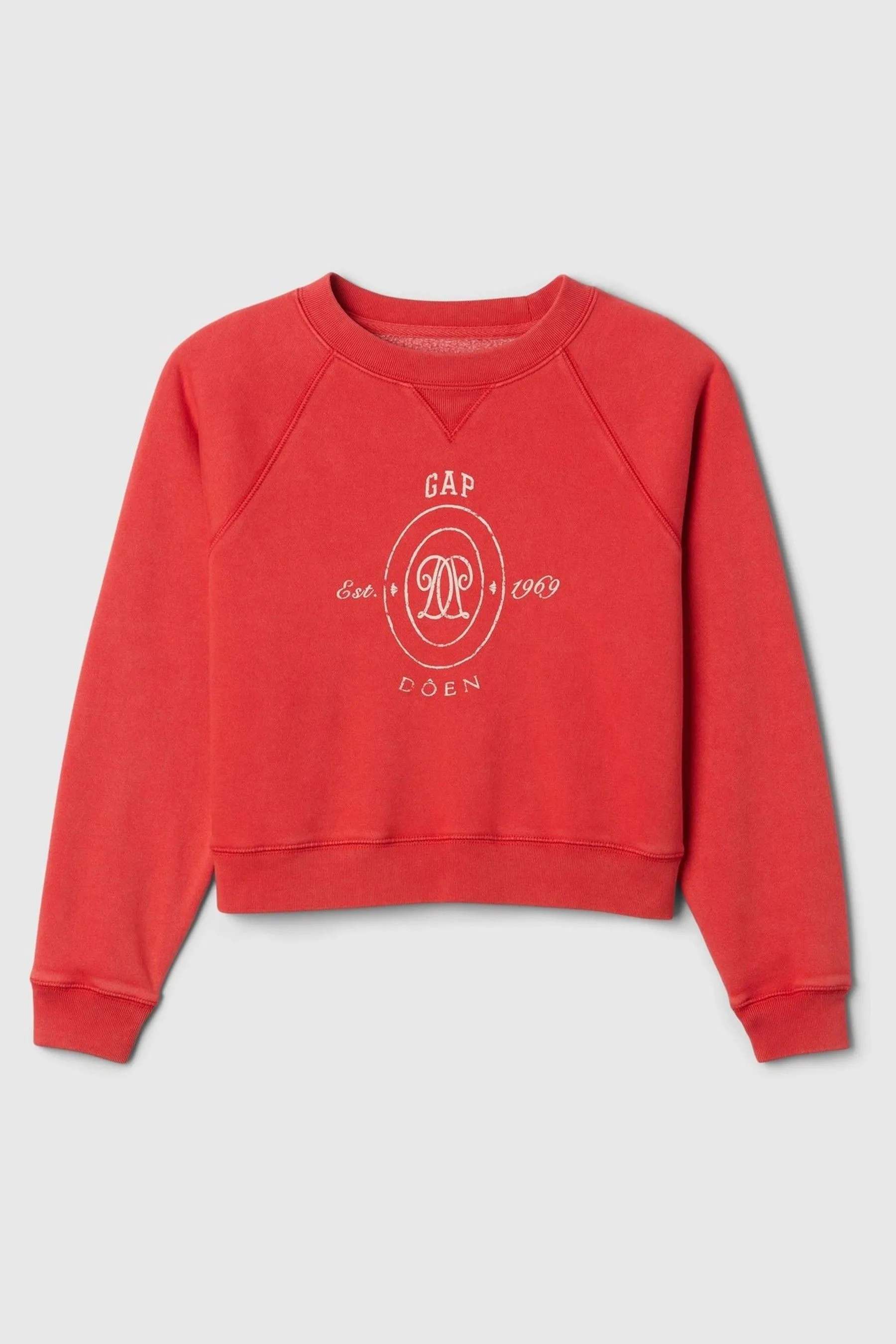 Red DÔEN Logo Sweatshirt (Kids)