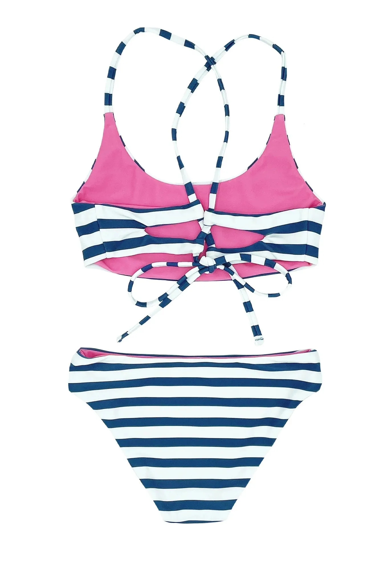 Seaside Stripe Reversible Waverly Bikini