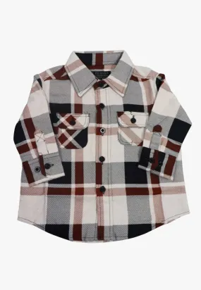 Ritemate Kids Open Front Flannelette Shirt