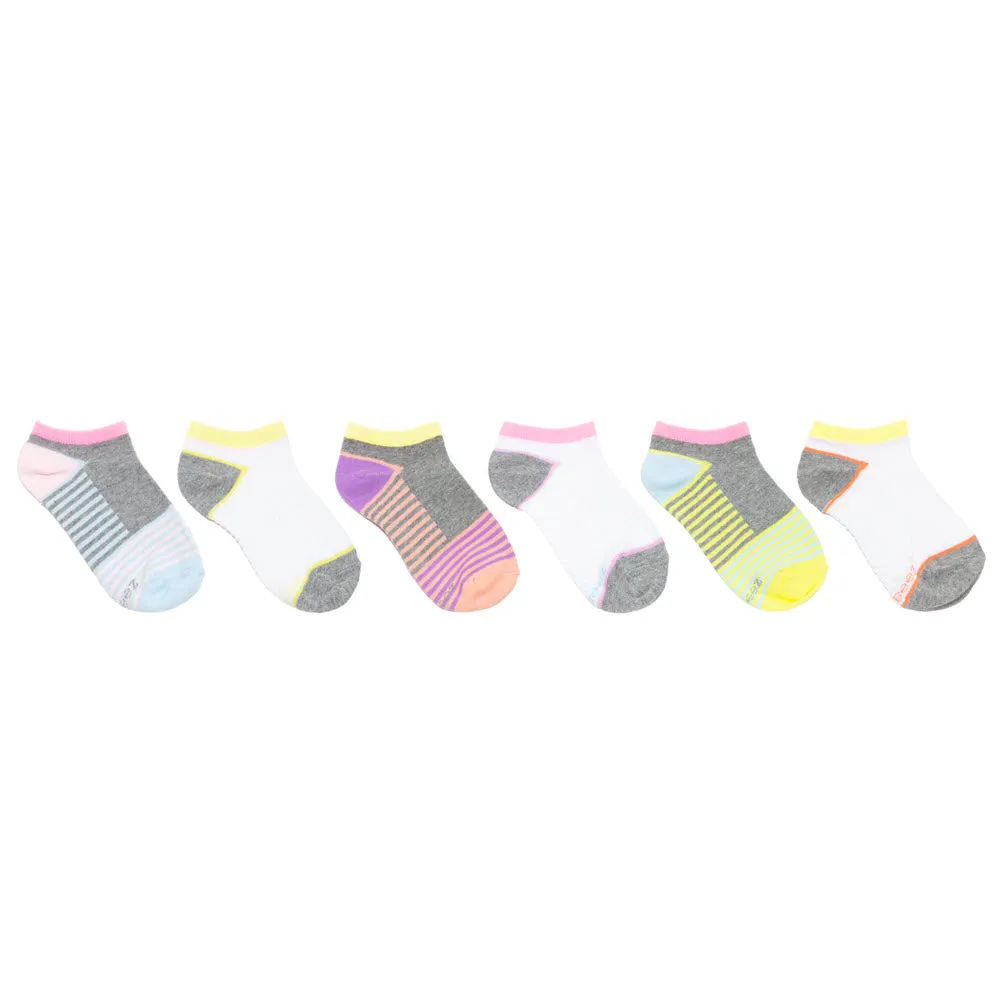 ROBEEZ NO SHOW SOCKS 6 PACK COLORBLOCK - KIDS