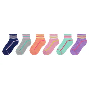 ROBEEZ QUARTER SOCKS FREE RUN 6 PACK - KIDS