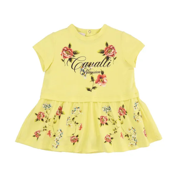 Roberto Cavalli Kids Yellow Dress