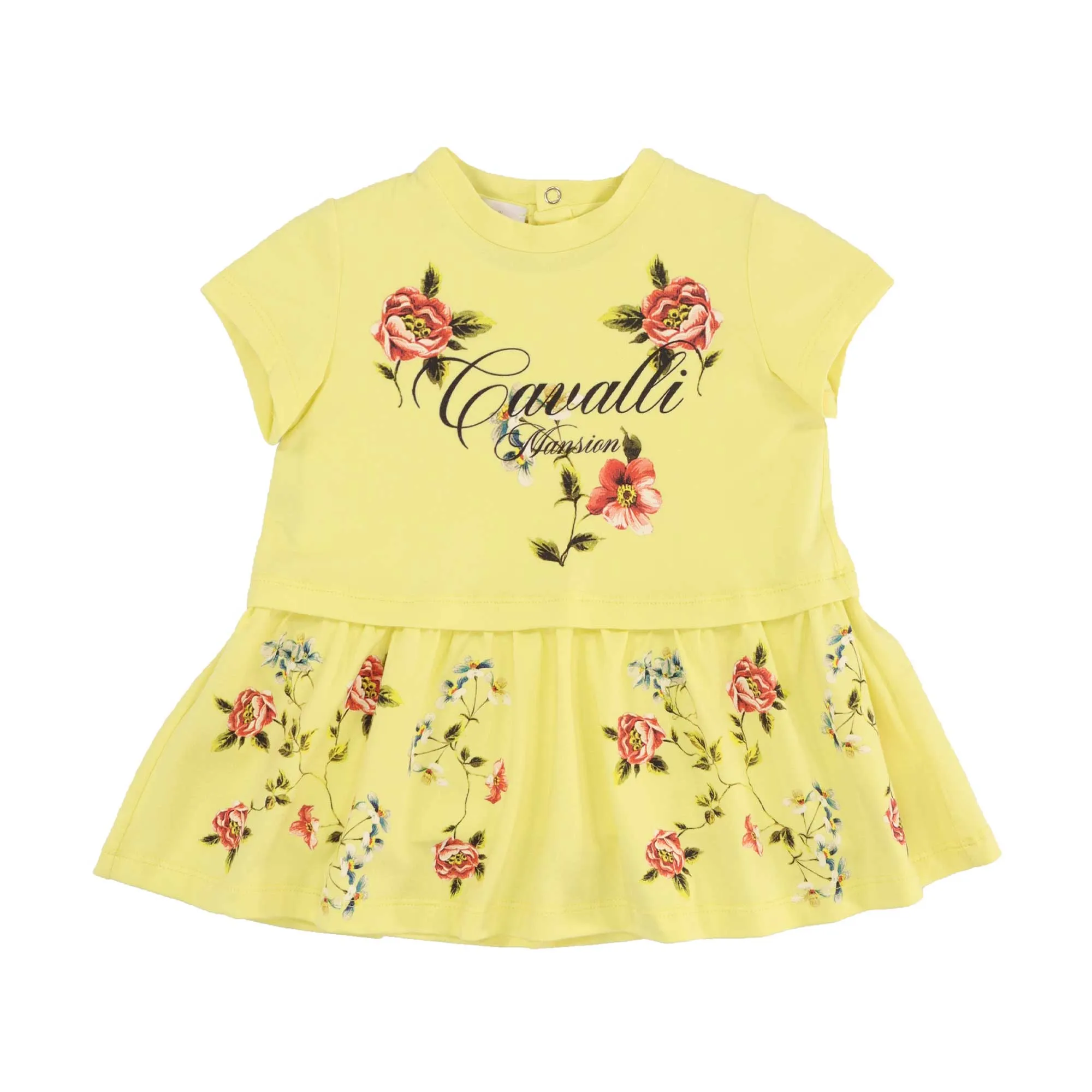 Roberto Cavalli Kids Yellow Dress