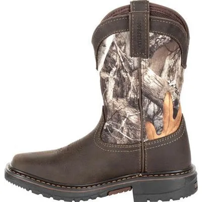 ROCKY BIG KIDS' RIDE FLX WATERPROOF WESTERN BOOT RKW0258Y