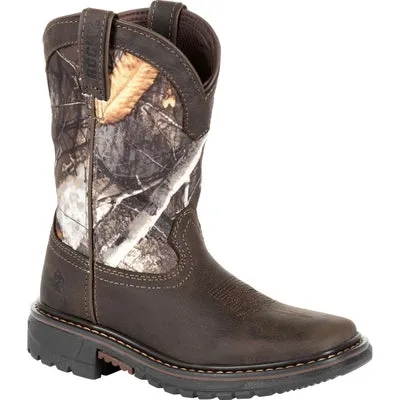 ROCKY KIDS' RIDE FLX WATERPROOF WESTERN BOOT RKW0258C