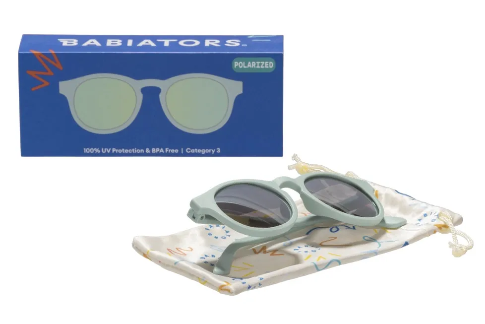 Polarized Keyhole Sunglasses Seafoam Blue