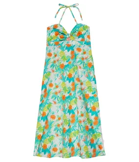 Kids Maxi Dress Tropical Print