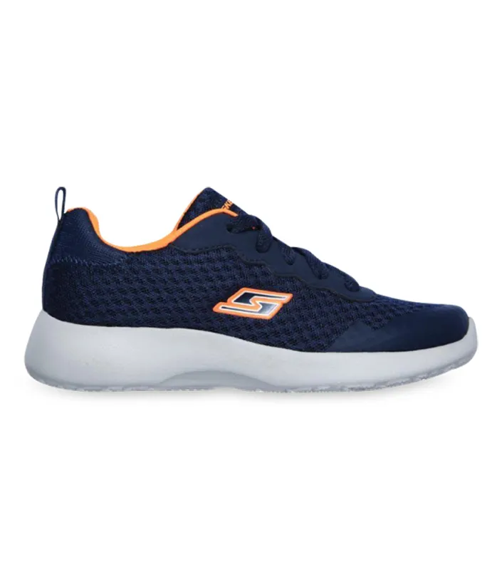 skechers kids dynamight thermopulse navy orange