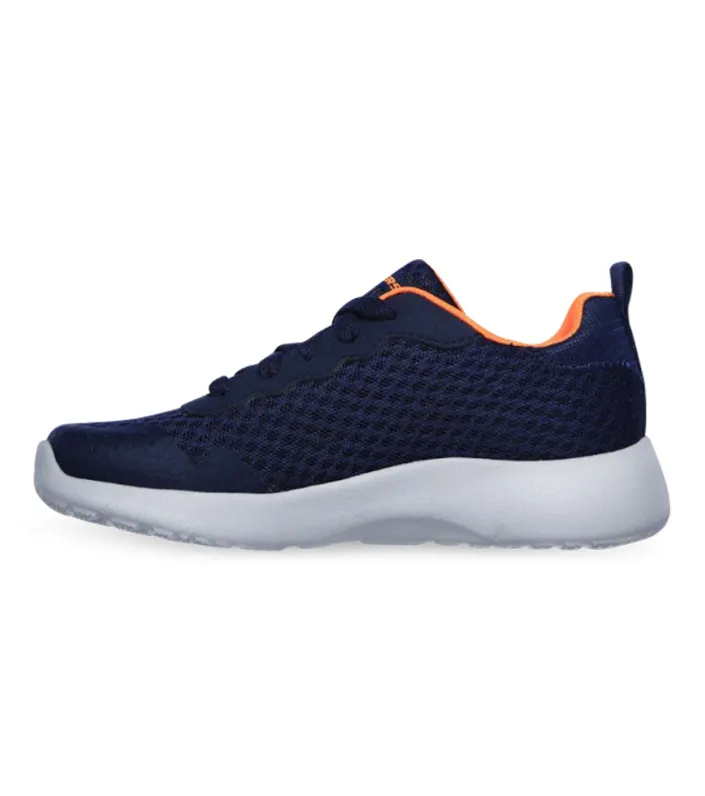 skechers kids dynamight thermopulse navy orange