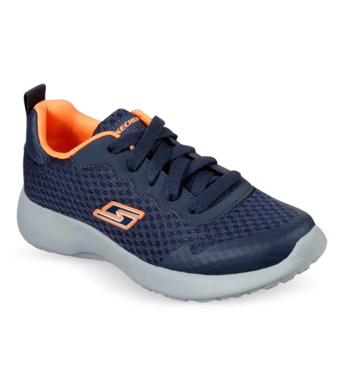 skechers kids dynamight thermopulse navy orange