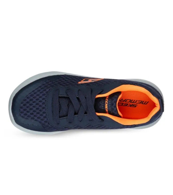 skechers kids dynamight thermopulse navy orange