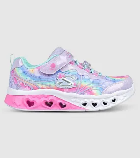 Skechers heart lights groovy swirl kids sneakers]