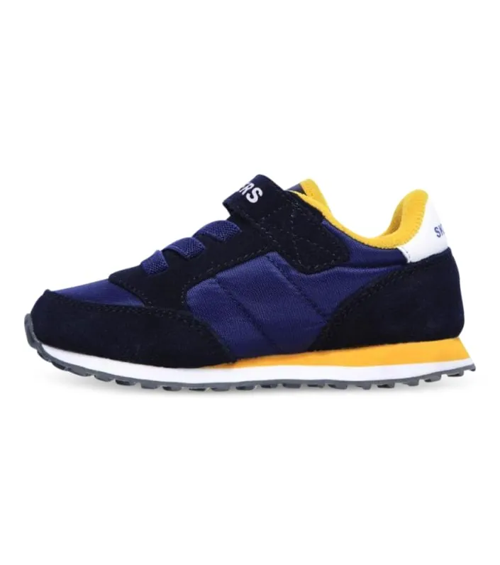 Navy Gold Skechers Retro Sneaks Gorvox TD Kids Shoes