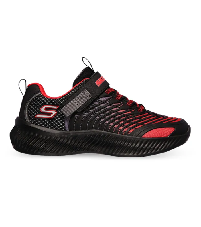 skechers optico ps kids red black