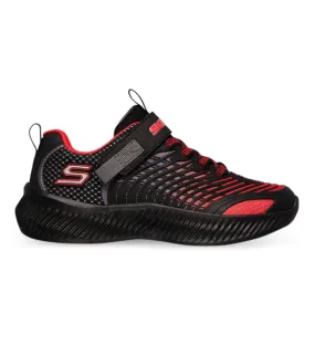 skechers optico ps kids red black