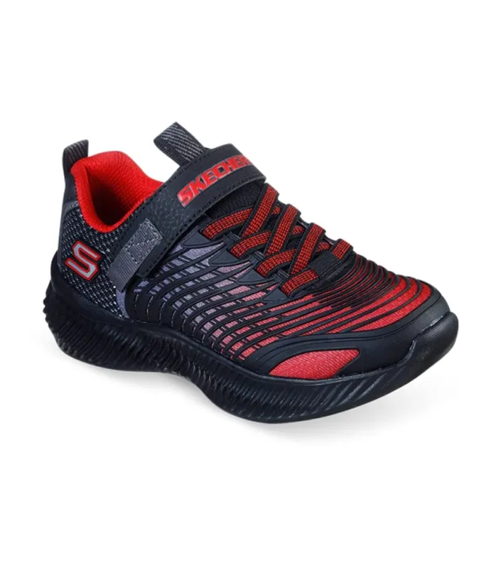 skechers optico ps kids red black