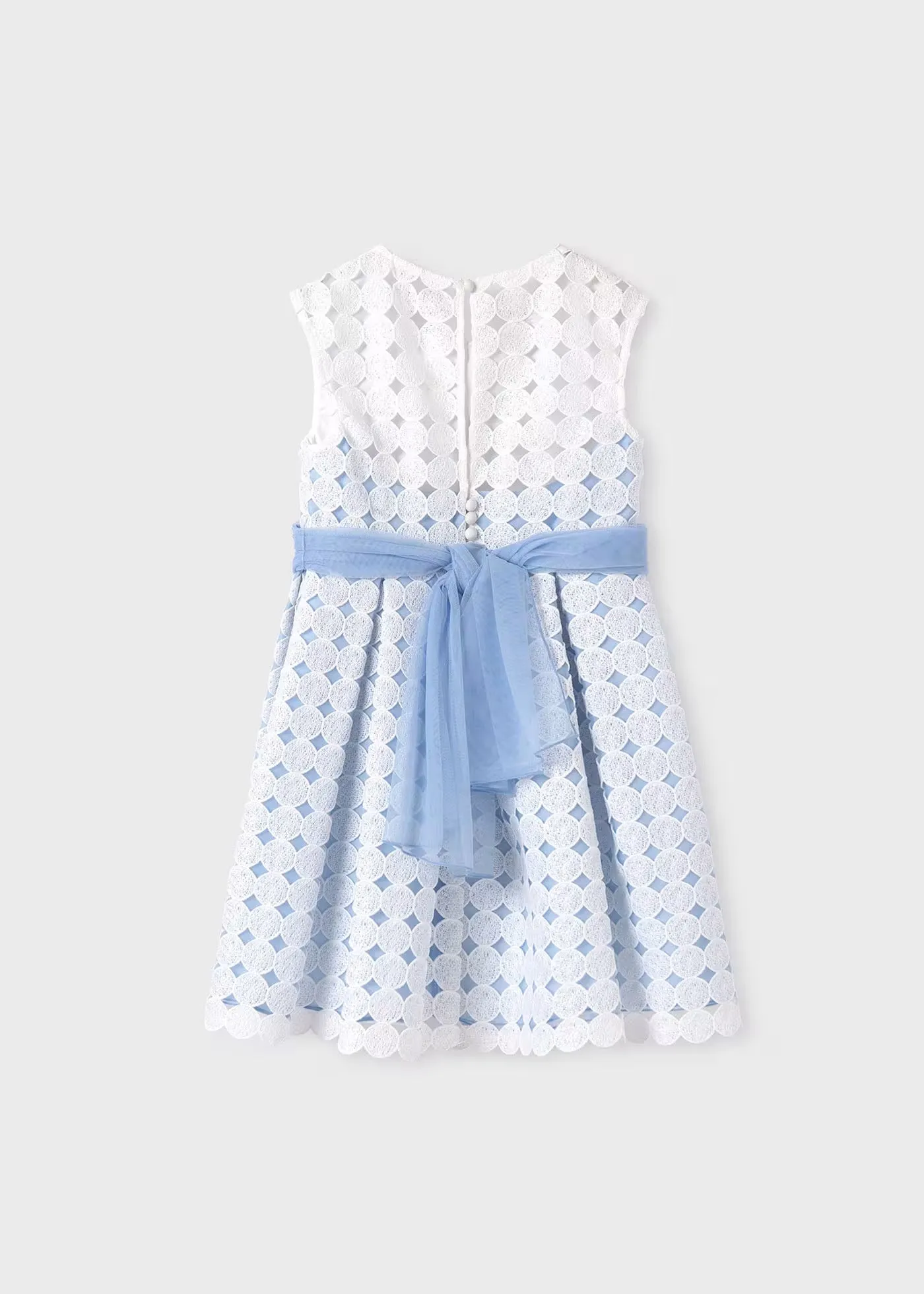 Sky Blue Embroidered Dress