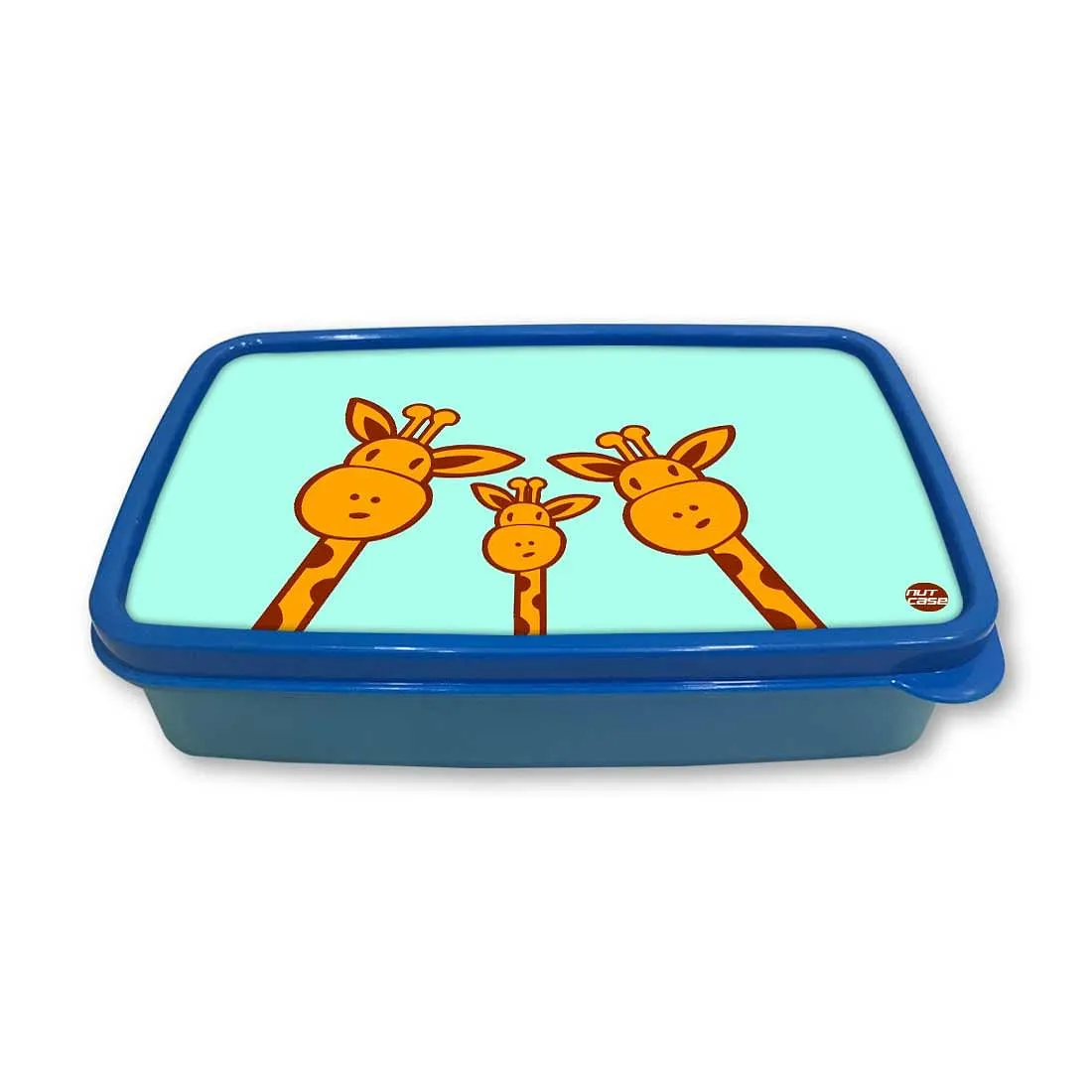 Small Plastic Snack Box for Kids to School Boys - Giraffe