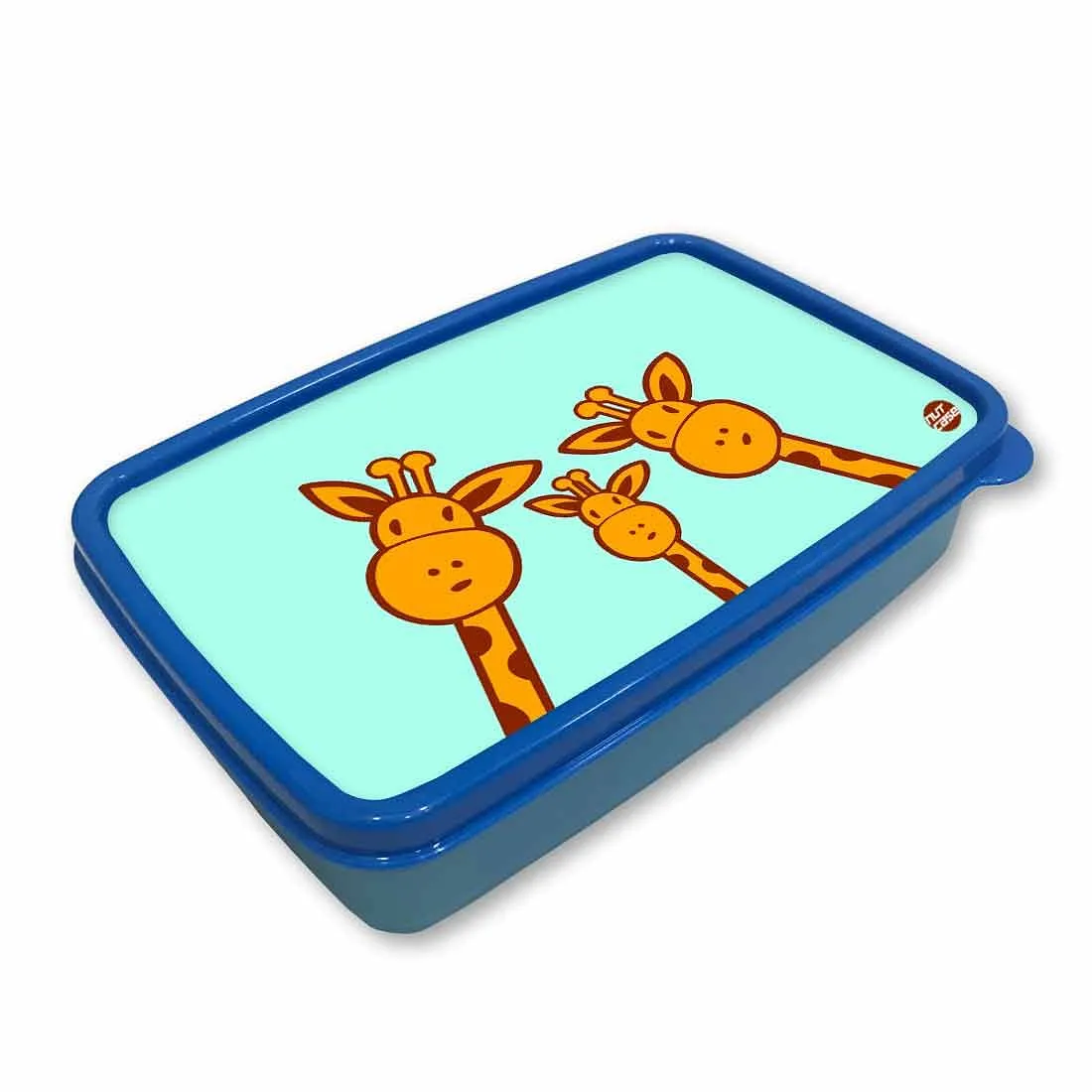 Small Plastic Snack Box for Kids to School Boys - Giraffe