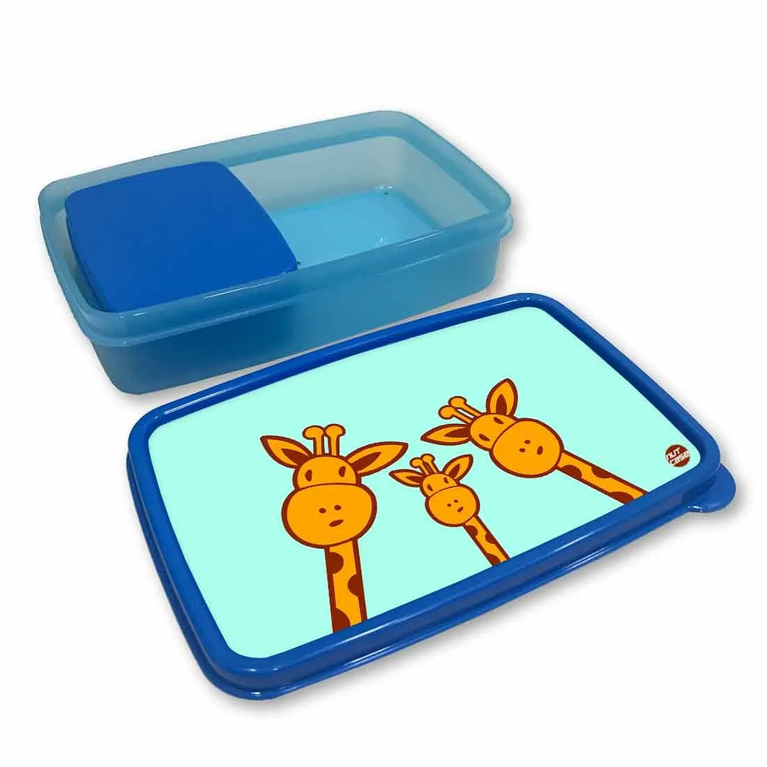 Small Plastic Snack Box for Kids to School Boys - Giraffe