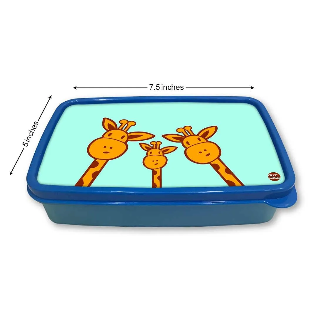 Small Plastic Snack Box for Kids to School Boys - Giraffe