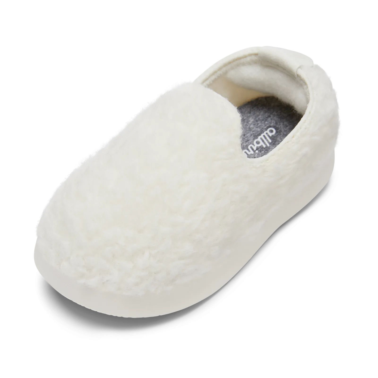 Smallbirds Wool Loungers - Little Kids - Natural White Fluffs (Natural White Sole)