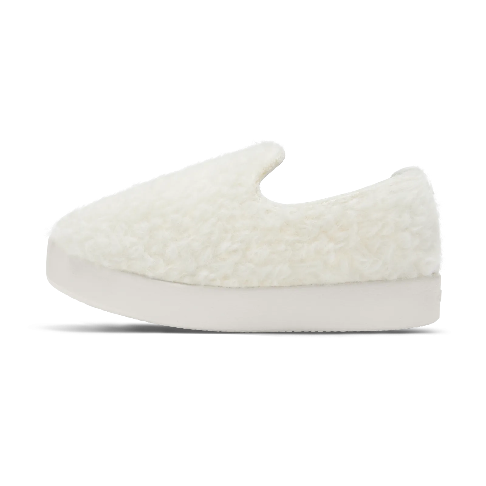 Smallbirds Wool Loungers - Little Kids - Natural White Fluffs (Natural White Sole)