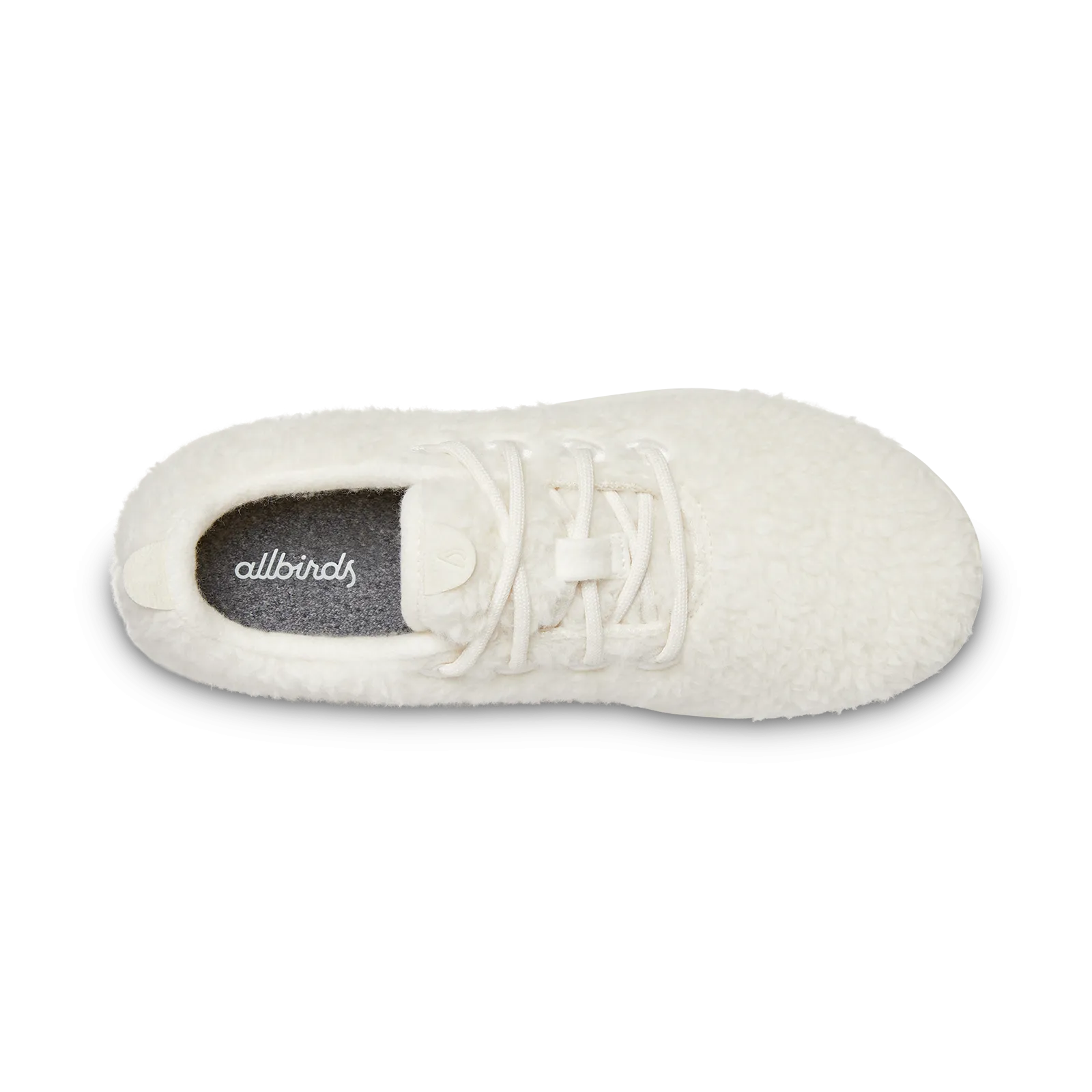 Smallbirds Wool Runners - Big Kids - Natural White Fluffs (Natural White Sole)