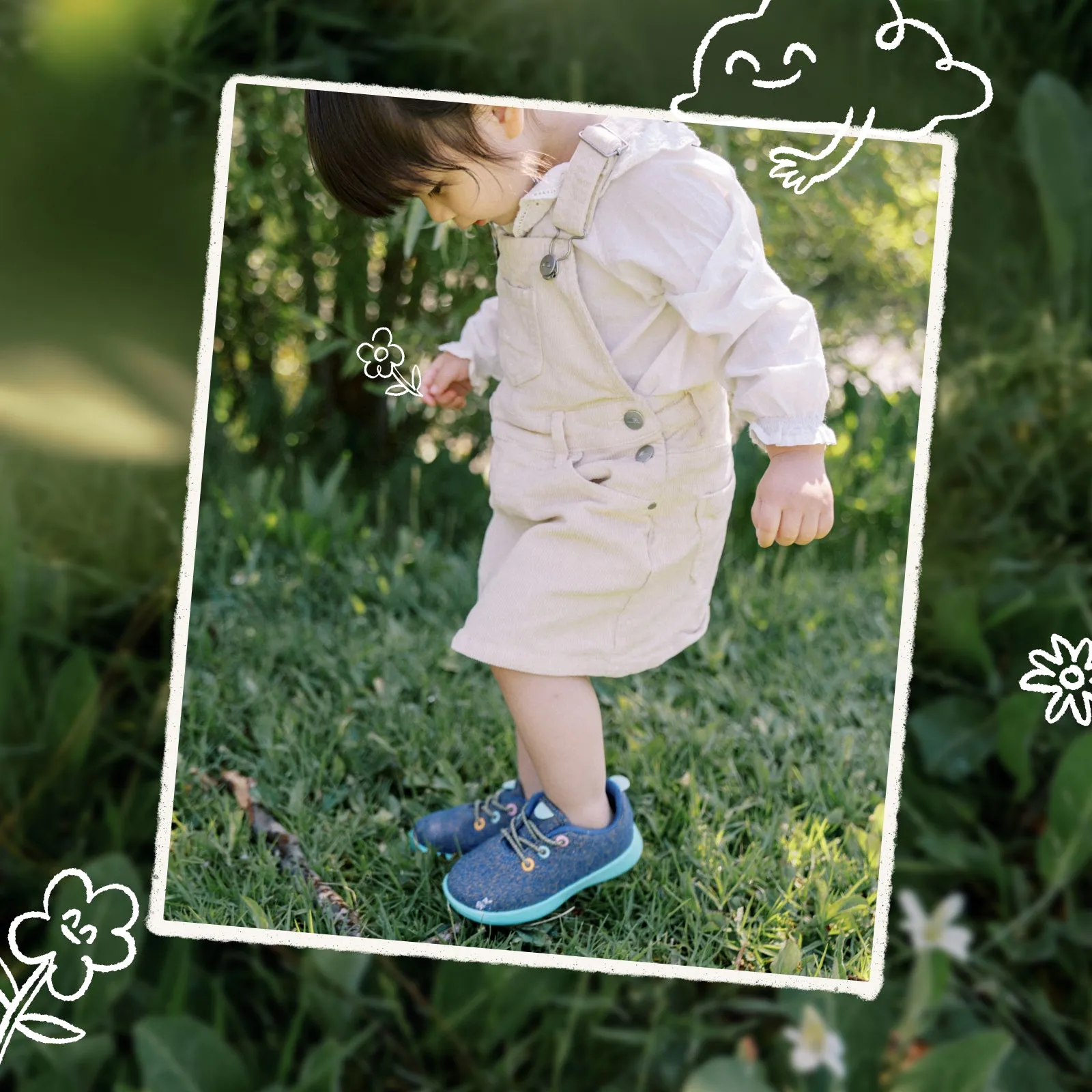 Smallbirds Wool Runners - Little Kids - Bloom Pink (Bloom Pink Sole)