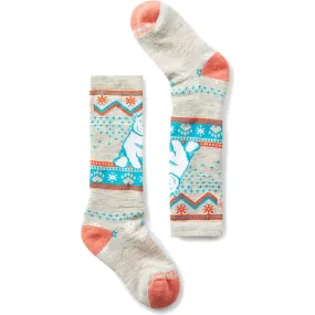 Smartwool Kids' Wintersport Full Cushion Polar Bear Pattern Over The Calf Sock (Infant/Toddler/Youth)