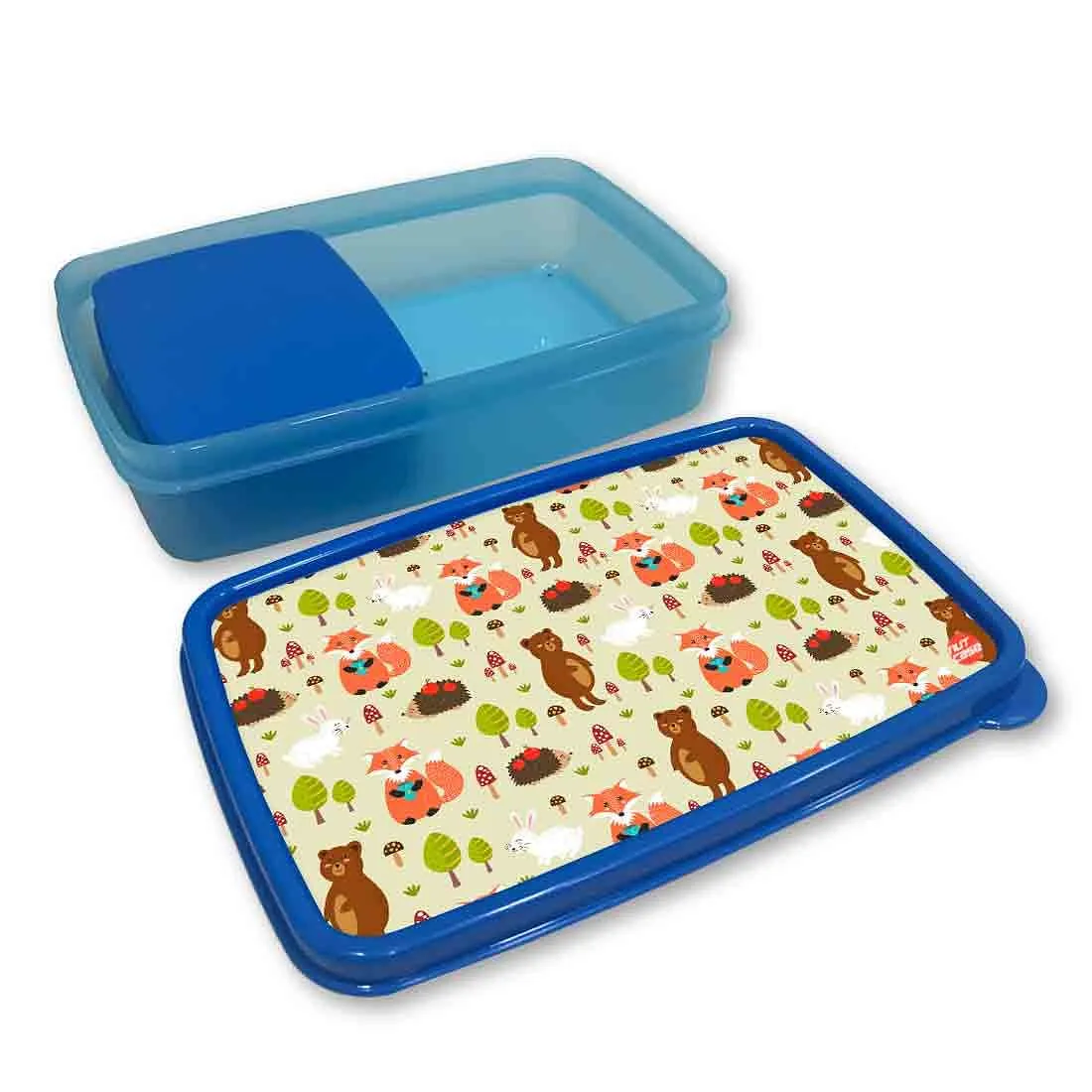 Snacks Biscuit Box for Kids School Lunch Box - Rabbit and Bear