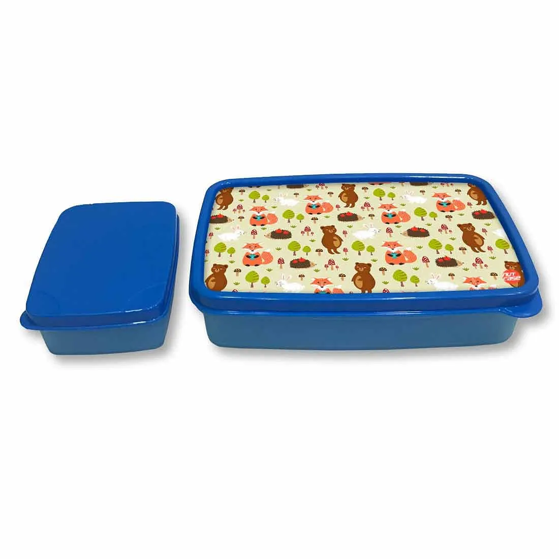 Snacks Biscuit Box for Kids School Lunch Box - Rabbit and Bear