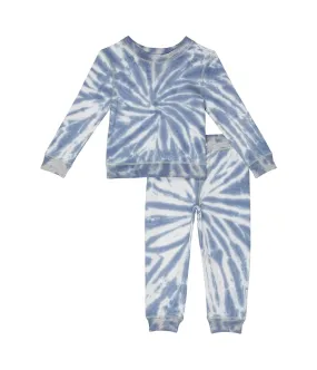 Splendid Littles Circular Tie-Dye Sweatshirt Set (Toddler/Little Kids/Big Kids)