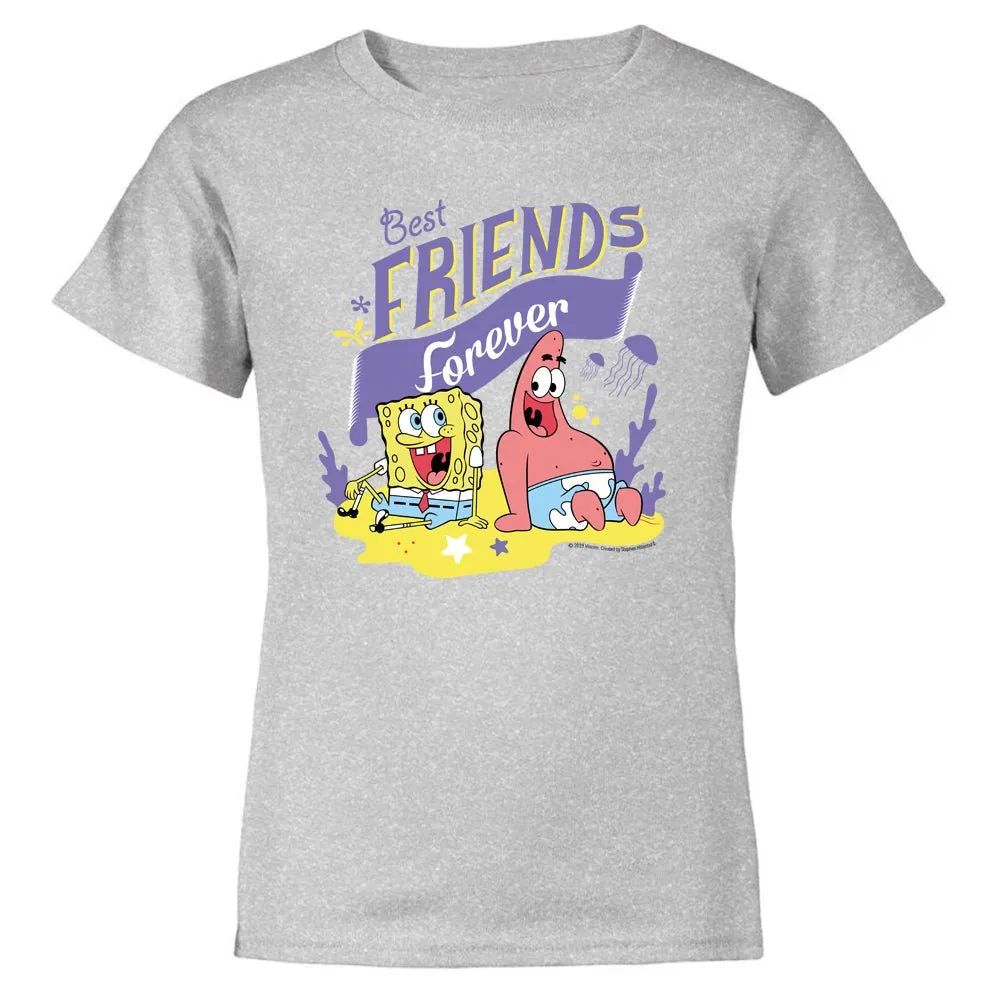 SpongeBob SquarePants Best Friends Kids Short Sleeve T-Shirt