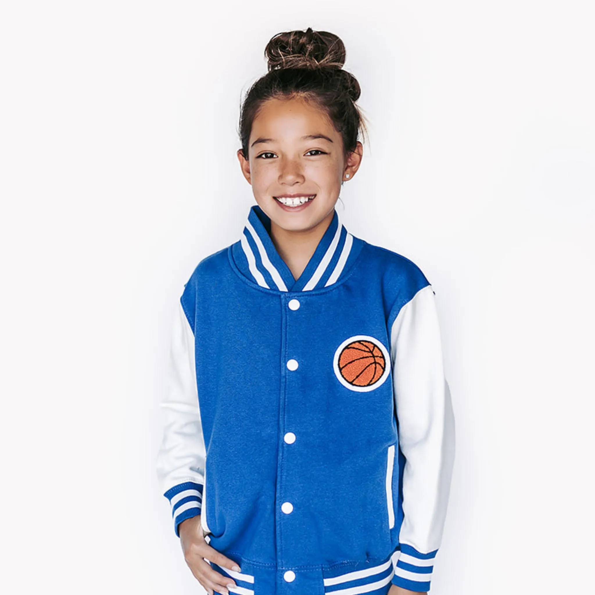 Sports Activity Kids Sweatshirt Varsity Jacket