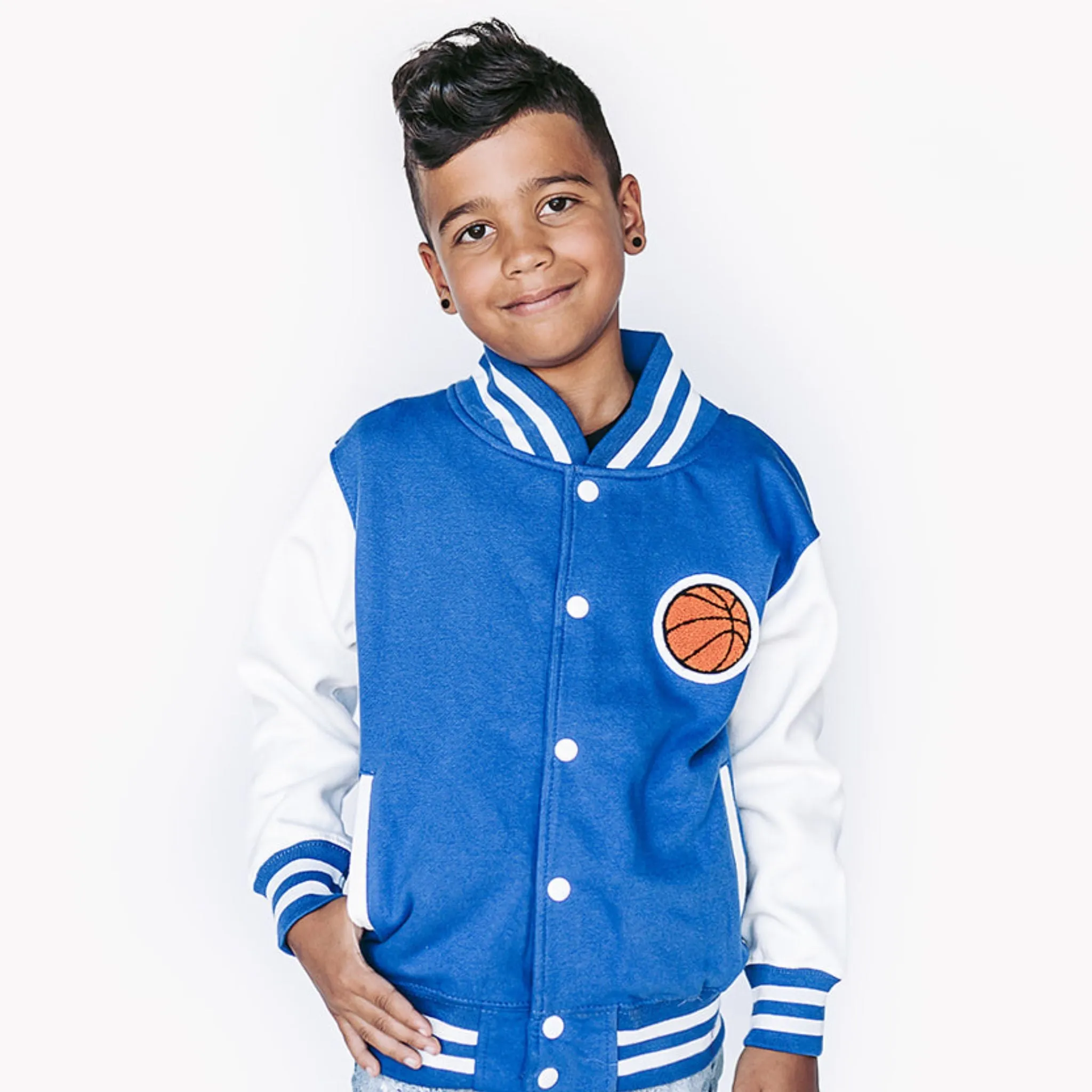 Sports Activity Kids Sweatshirt Varsity Jacket