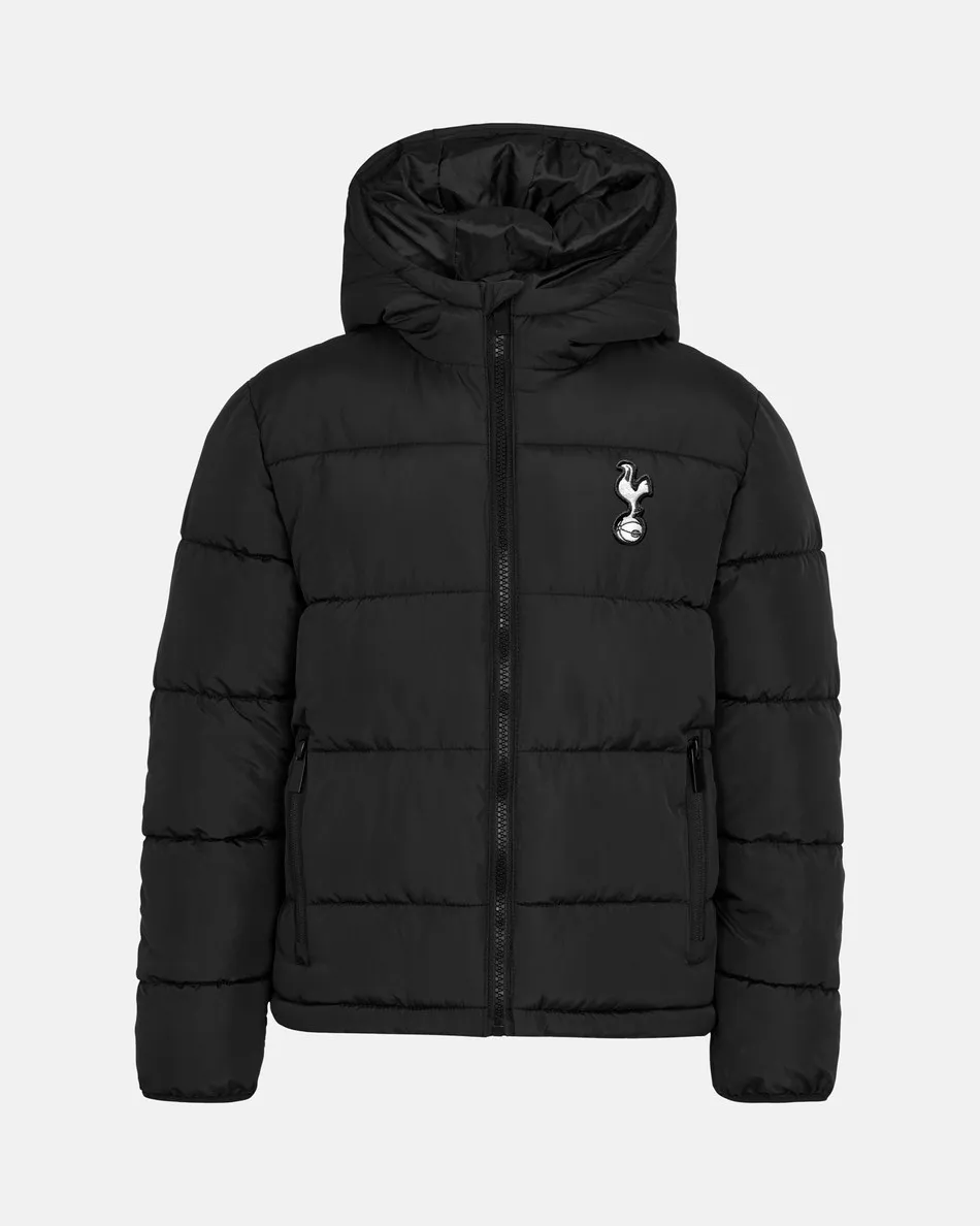 Spurs Kids Black Padded Jacket