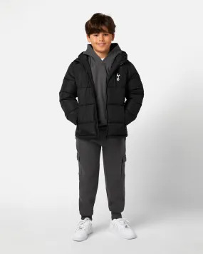 Spurs Kids Black Padded Jacket