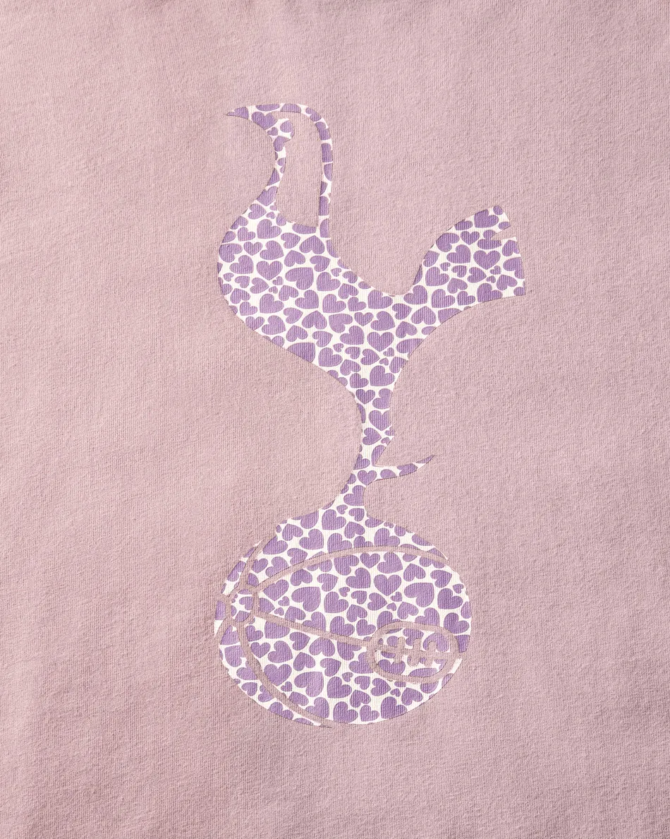 Spurs Kids Cockerel Print Pink PJ Set