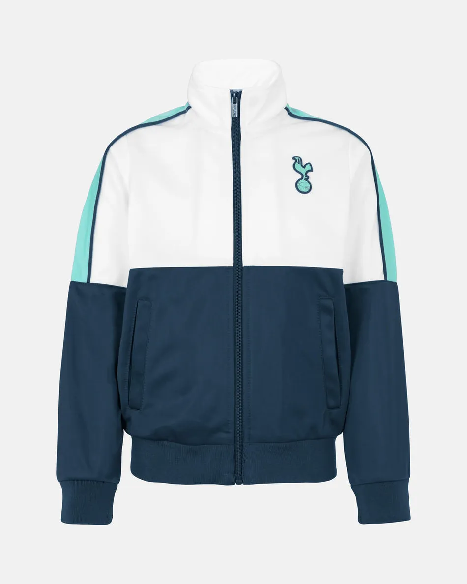 Spurs Kids Colour Block Zip Through Jacket