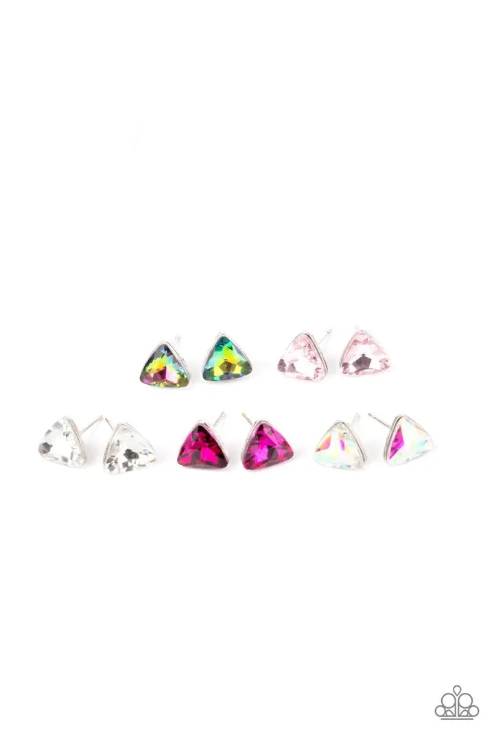 Starlet Shimmer Triangle Multi Earrings